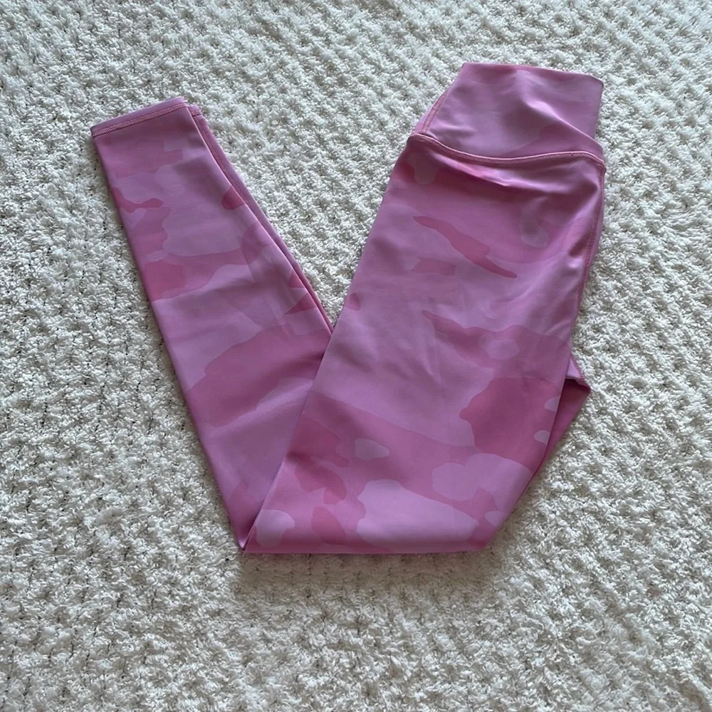 Alo Pink Camo Leggings - Picture 2 of 4